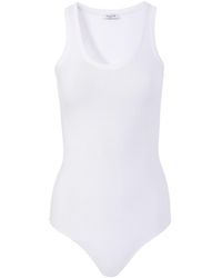Alaïa - Alaïa Crewneck Tank Bodysuit - Lyst