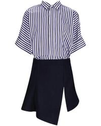 Sacai - Asymmetric-Hem Dress - Lyst