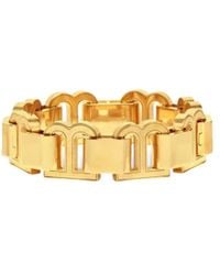Balenciaga - Hourglass Logo Plaque Bracelet - Lyst
