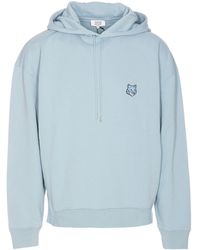 Maison Kitsuné - Bold Fox Head Patch Drawstring Hoodie - Lyst