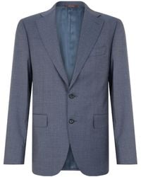 Canali - Single-Breasted Two-Button Blazer - Lyst