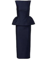 Roland Mouret - Peplum Taffeta Cocktail Dress - Lyst