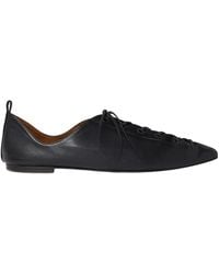 Stella McCartney - Pointed Toe Lace-Up Loafers - Lyst