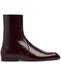 KHAITE - 85Mm Nevada Stretch Leather Ankle Boots - Lyst