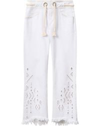 Isabel Marant - Alison Broderie Kick Flare Pants - Lyst