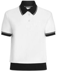 Dolce & Gabbana - Embroidered-Logo Polo Top - Lyst