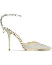 Jimmy Choo - Saeda 100 Glitter Pumps - Lyst