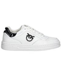 Pinko - Logo-Plaque Lace-Up Sneakers - Lyst