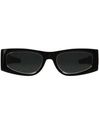 Saint Laurent - Narrow Rectangular Sunglasses - Lyst