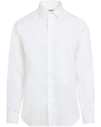 Etro - Logo Embroidered Long Sleeved Shirt - Lyst