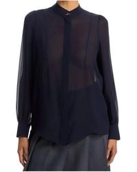 McQueen - Wishbone Silk Shirt - Lyst