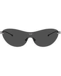 DIESEL - Rimless Shield Sunglasses - Lyst