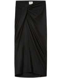 Isabel Marant - Étoile Jeldia Draped Midi Skirt - Lyst