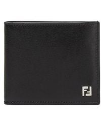Fendi - Squared Ff Bi-Fold Wallet - Lyst