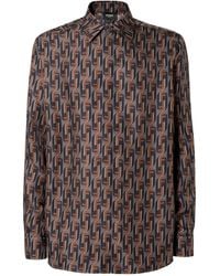 Fendi - Long Sleeved Allover Printed Shirt - Lyst