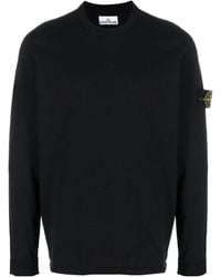 Stone Island - Logo Patch Knitted Sweater - Lyst