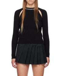 Gcds - Bling Embellished Cut-Out Knitted Top - Lyst