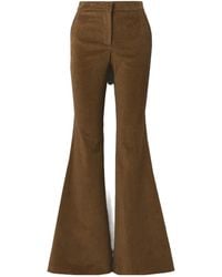 Adam Lippes - Cotton-Blend Corduroy Wide-Leg Pants - Lyst
