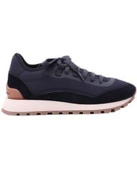 Brunello Cucinelli - Round Head Lace-Up Casual Sports Shoes - Lyst