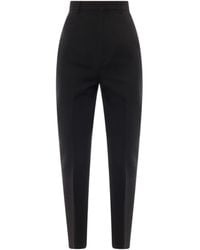 Saint Laurent - High-Waist Tailored Trousers - Lyst