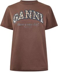 Ganni - Loosecomfortable T-Shirt - Lyst