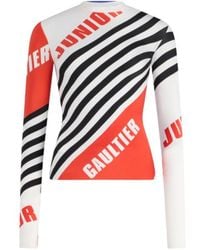 Jean Paul Gaultier - Long-Sleeved Striped Top - Lyst