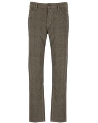 Jacob Cohen - Check Printed Mid-Rise Trousers - Lyst