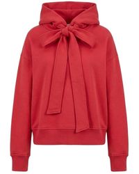 Closed - Bow-Detail Dropped-Shoulder Hoodie - Lyst