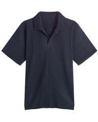 Homme Plissé Issey Miyake - Homme Plissé Issey Miyake Pleated Polo Shirt - Lyst