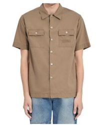 MM6 by Maison Margiela - Logo Embroidered Short Sleeved Shirt - Lyst