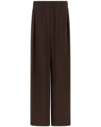 Jil Sander - Wide-Leg Elastic Waist Pants - Lyst