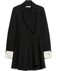 Max Mara - Pleated Long-Sleeved Blazer Dress - Lyst
