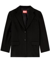 DIESEL - Long Sleeve Single-Breasted Jacket - Lyst