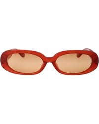 Linda Farrow - Cara Oval-Frame Tinted Sunglasses - Lyst