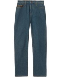 Burberry - Mid-Rise Straight Jeans - Lyst