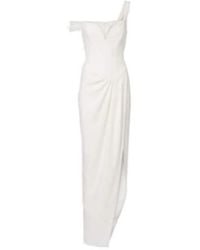 Alex Perry - Bridal Draped Off-Shoulder Crepe Corset Gown - Lyst