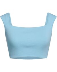 Sportmax - Sleeveless Square Neck Cropped Top - Lyst