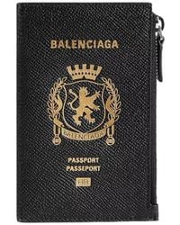 Balenciaga - Logo Printed Card Holder - Lyst