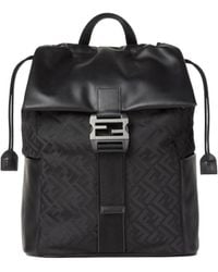 Fendi - Flux Ff Motif Drawstring Backpack - Lyst