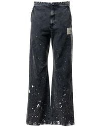Maison Mihara Yasuhiro - Distressed Paint-Splatter Jeans - Lyst