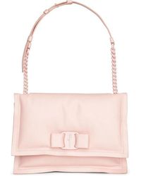 Ferragamo - Viva Logo Details Handbag - Lyst