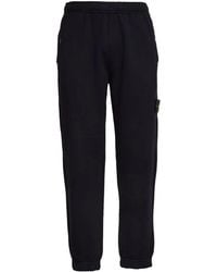 Stone Island - Compass Badge Fleece Trousers - Lyst