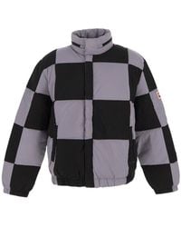 KENZO - Checked Boxy Padded Coat - Lyst