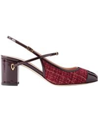Jennifer Chamandi - Mattia 65 Leather-Trimmed Tweed Pumps - Lyst