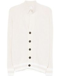 Eleventy - Ribbed Cashmere Cardigan - Lyst
