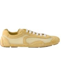 Prada - Montecarlo Re-Edition 2005 Suede And Mesh Sneakers - Lyst
