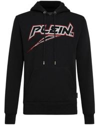 Philipp Plein - Logo Details Hooded Hoodie - Lyst