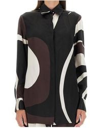 Kiton - Graphic Patterned Shirt - Lyst