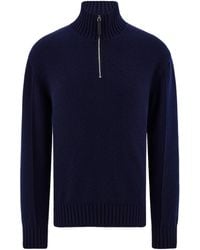 Ferragamo - High Neck Cashmere Pullover - Lyst