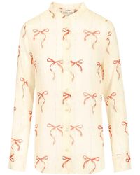 forte_forte - Le Noeud Dargent Printed Shirt - Lyst